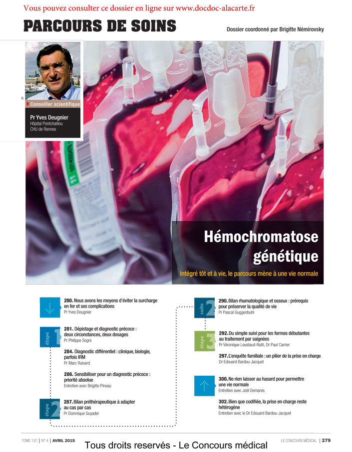 Hémochromatose génétique - Parcours de soins